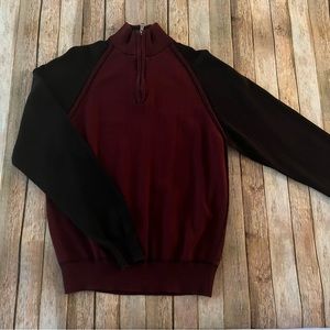 BKE mens long sleeve knit 1/4 quarter zip pullover sweater | size Extra large